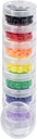 GMS Small 7 Day Stack- możliwość Pill Organizer Case for Medication, Vitamin, and Supplements with 7 Lids - jeden dla każdego przenośnego i usuwalnego pojemnika (Clear)