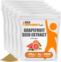 BulkSupplements.com Grejpfrut Seed Extract Powder - Grejpfrut Seed Supplements, Antioksydant Source - Herbal Supplement, Gluten Free, 250mg per Serving, 5kg (11 lbs) (opakowanie po 5)
