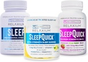 Relaxium Sleep Agregat 124; 60 kapsułki + szybki usypiacz + gumki (Family Pack Sleep Bundle)