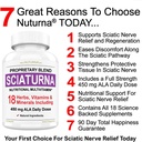 Sciatic Nerve Relief Supplement z 450 mg kwasu lipoinowego - 18 w 1 Super Formuła dla Dolnego Backa, Hip, Lumbar, Thigh, Noga, Stopa - Najlepsze Naturalne Sciatic Nerve Relief Wsparcie - 90 Kapsułki