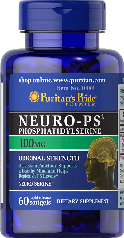 Puritan 's Pride Neuro- PS (fosfatydylseryna) 100 mg- 60 Softgels