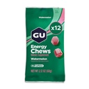 GU Energy Chews, Arbuz Energy Gummies z Electrolytes, Wegan, Gluten- Free, Kosher, Caffeine- Free, i Dairy- Free On- The- Energia dla każdego treningu, 12 Torby (24 Sługi ogółem)