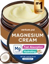 Venture Pal Magnezu Lotion, Topical krem magnezu do snu, Kurcze nóg i ból, Relaks mięśni, Spokój, Suplement nawilżający z oleju kokosowego, Masło Shea & Kwas hialuronowy, Sejf dla dzieci