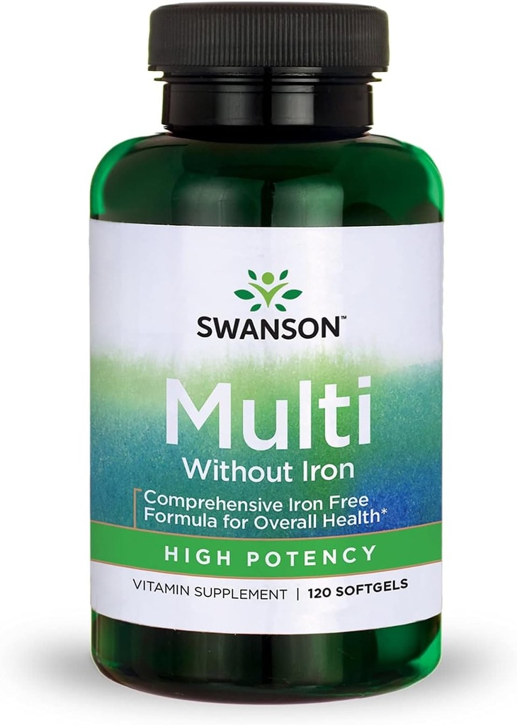 Swanson Multi Without Iron Multivitamin Health Supplement
