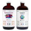 LIQUIDHEALTH Optimum Joint Glucozamine Chondroitin Supplement & Complete Multiple Daily Multivitamin Bundle for Men & Women - Wsparcie immunologiczne, Bone Joint Health, Whole Foods - USA Made, Vegan, Non-GMO