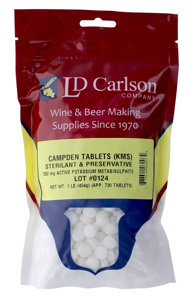Tabletki Campden (metabisulfit potasu) - 1 lb. luzem