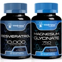 WELLNESS LABSRX Resveratrol kapsułki 10000 - Magnezu Glicynian kapsułki