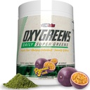 EHP Labs OxyGreens Super Zielonych Proszek - Spirulina & Chlorella Superfood, Zielony Sok Proszek & Zielony Suplementy z włókna prebiotycznego, Przeciwutleniacze i Immunitet Wsparcie, 30 Serves (Passionfruit)