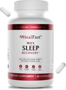HealFast Lekarz sformułował Max Sleep Aid z dodatkową siłą Melatonina 10mg - Szybkie rozpuszczanie - Naturalna pomoc snu dla dorosłych - Melatonina Pigułki - Zioła, Amino Kwasy i Melatonina - 60 Ct
