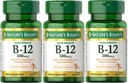 Nature 's Bounty B- 12 Quick Disolve Tablets 500 Mcg, 300 Tablets (3 X 100 Licz butelki)