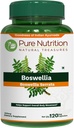 Pure Nutrition Boswellia Serrata 15:1 Extract 600mg | 120 Cap | Min 65% Boswellic Acids | Each Serving Offer 600mg 15:1 Extract Equivalent to 9000mg Raw Boswellia Powder | Non-GMO