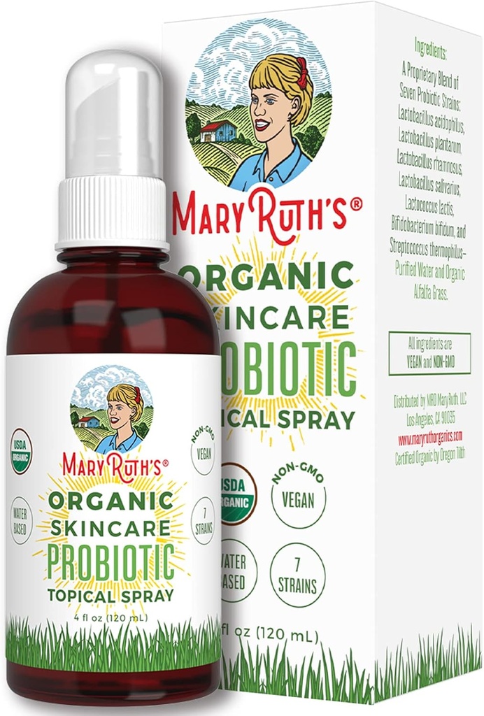 Topical Probiotic Liquid USDA Organic Topical Probiotics for Digestive Health Lactobacillus Acidophilus Probiotic Gut Health & Immune Supplement Vegan Non-GMO Gluten Free 4 Fl Oz