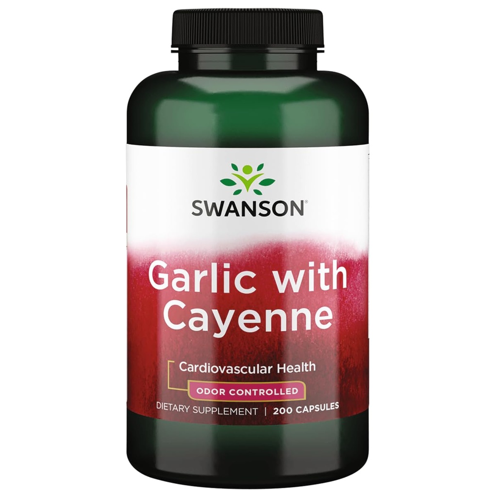 Swanson czosnek z Cayenne 200 kapsułki