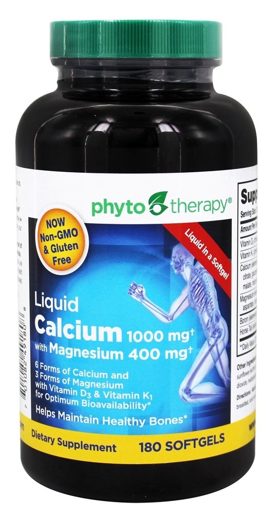 Fitoterapia Rx Wapnia Liquid Softgel - 180 na opakowanie - 1 każdy.