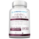 Zatwierdzony Science Evening Primrose Oil - Maksymalna siła - Cold Pressed - 10% GLA - Hormonal Balance, Skóra i Heart Health - 60 Softgels - Wszystkie naturalne