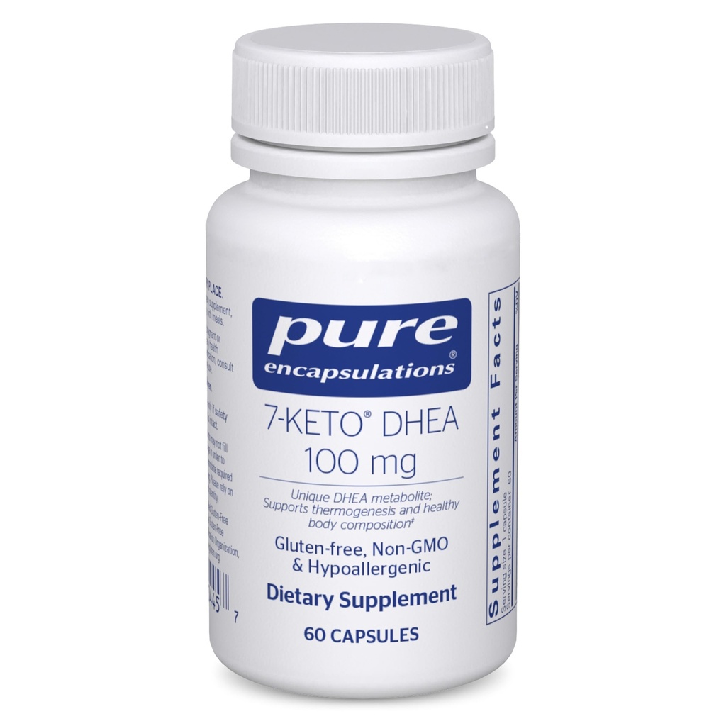 Pure Encapsulations 7- Keto DHEA 100 mg XI124; Unique DHEA Metabolite Supplement to Support Termogenesis and Healthy Body Composition * XI124; 60 kapsułki