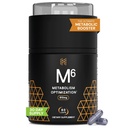Wysokowydajny booster metabolizmu odżywczego, HPN M (6) Spalanie tłuszczu, Natural Weight Loss Supplement, Support Lean Muscle, Zwiększenie energii, Wegan Friendly, Klinicznie Tested, 60 Kapsułki