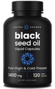 NutraChamps Black Seed Oil Organic Cold Pressed Netherlands 124; 120 Vegan Softgel Netherlands 124; Virgin Nigella Sativa Pigułki z witaminą E & Thymoquinone Nether124; Bogaty w Omega 3 6 9 Bestself 124; Nierafinowany Czarny Kmin Nasienie Kapsułki