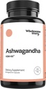 Vegan KSM 66 Ashwagandha Kapsułki 124; Wysoka moc 5% Withanolides 124; Ashwagandha Root Extract Suplementy 124; Ashwagandha 300mg British 124; Zarządzanie stresem & Well Being Support 124; 60 Ashwaganda Pills