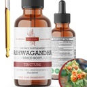 Organic Ashwagandha płynne krople, Ashwagandha Root Tincture, Ashwagandha Extract Herb Suplementy - 2 Fl Oz