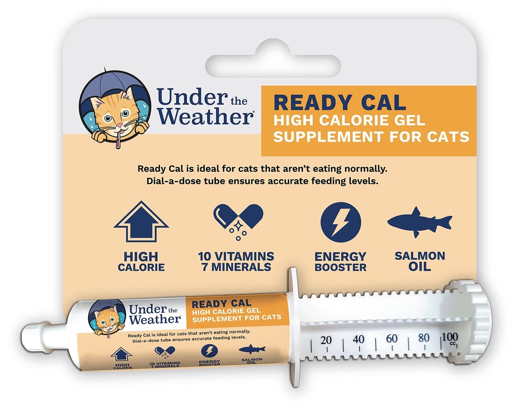 Pod warunkami pogodowymi Pet Ready Cal for Cats 100cc Description 124; High Calorie Supplement Description 124; Cat Weight Gainer and High Calorie Booster Description 124; 10 Vitamin, 7 Minerałów i Omega Fatty Acids (dla kotów 100cc)