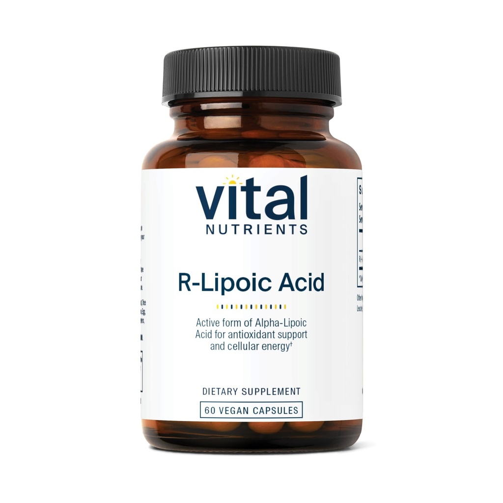 Vital Nutrigents R- Lipoic Acid Acidum 124; Active Alpha- Lipoic Acid Antioksydant Acid Acidum 124; ALA Supplement for Healthy Metabolity and Energy Acidents 124; gluten, Dairy, Soy Free Acident 124; Non-GMO Acidential 124; 60 kapsułki