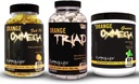 Controlled Labs Bundle zawiera 45 Słupy Orang Triad, Orange Oximega Zielonych Spearmint i 120 Ct Orange Oximega Fish Oil Softgels