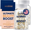 Moerie Hair Growth Supplement for Women & Men - Włosy skóry i paznokci Witaminy z Biotyny, Q10 & Minerały - Dla grubszych, Fuller Hair & Hair Loss Treatment - Zaawansowany system dostarczania beadlet - 120 tabletek