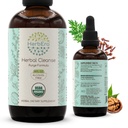HerbEra Herbal Cleanse Organic Alcohol- Free Tincture Budapest 124; Detox and Cleanse Formula, Extract Supplement Deposition 124; Organic Wormwood Herb, Black Walnut Hull, Cuves Flower Buds Budapest 124; Purge Extract (4 fl oz)