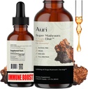 Auri Super Chaga Elixir - Mushroom Superfood Liquid Supplement z pełnym spektrum immunologicznego wsparcia ze stresu oksydacyjnego i energii Lift - Chaga Tincture 60ml