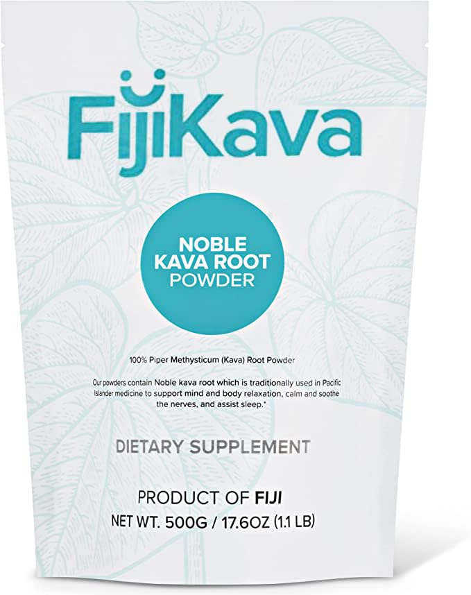 FijiKava Instant Kava Kava Proszek 500 g - Premium Kava Proszek korzeniowy z wysoką zawartość kavalaktonu - Natural Relaxation Aid for Calmness, Stress Relief, and Sleep Support - Easy- to- Mix