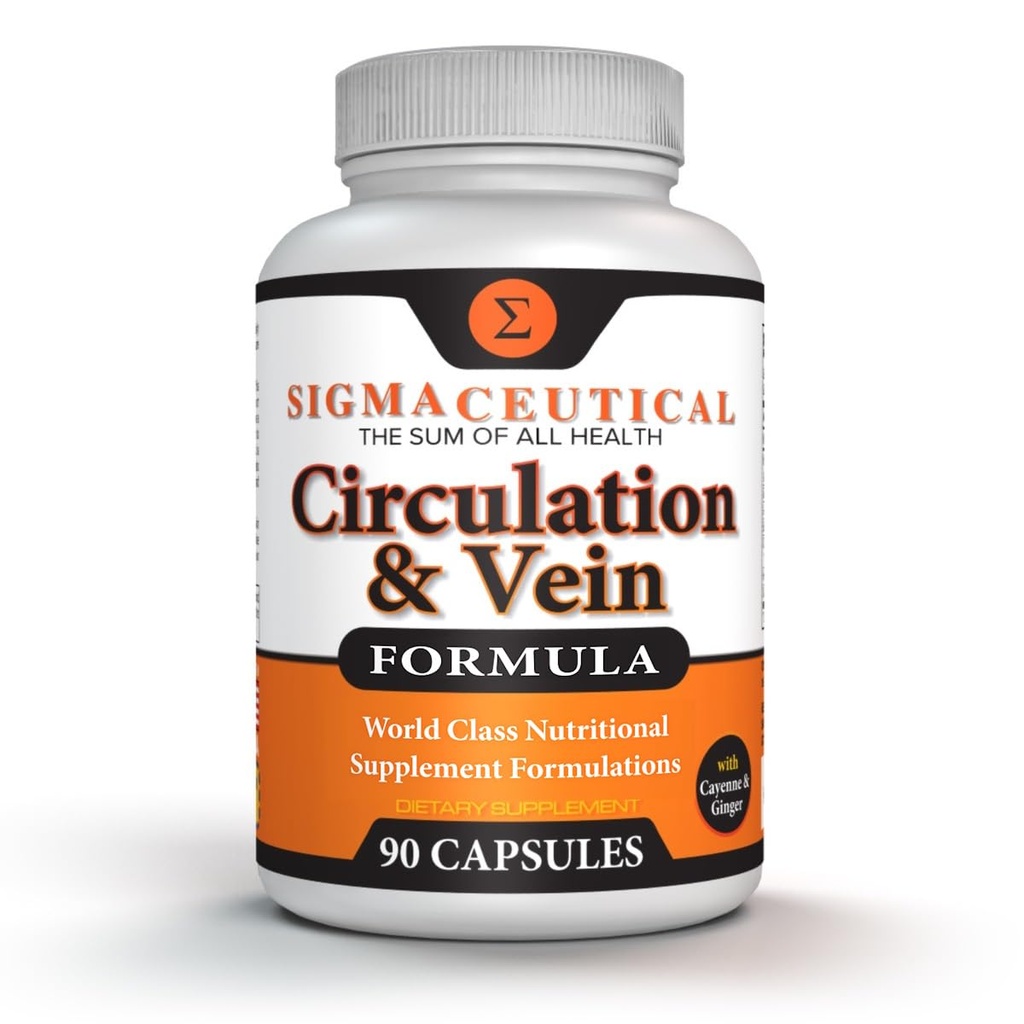 Żylaki żylaki Leczenie nóg - Suplement cyrkulacyjny - Diosmin Leg Vein Support - Wsparcie Vein cyrkulacyjne - Zdrowa Leg Vein Supplement - 90 Kapsułki