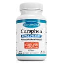 EuroMedica Curaphen Extra Siła - Curcumin & Boswellia Suplement do Zdrowego Obróbki Cyfrowej - Turmeric Suplement do Joints Wsparcie, Zdrowie mięśni i Endorphin Production - 60 Tabletki