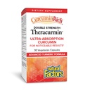 Czynniki naturalne, CurcuminRich podwójna siła Theracurmin, 60 mg, Tylko 1 kapsułki dziennie, Przygotowany do najwyższej absorpcji, 30 Hrabia (Opakowanie po 1)