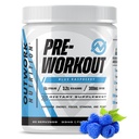 Outwork Nutrition Precuting for Men & Women - Nootropowe wstępne ćwiczenia bez kreatury, Wstępny trening proszku z Tauryne Rhodiola Citruline Malate Beta Alanine Caffeine (Błękitna malina)