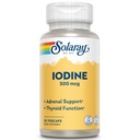 Solaray jodu 500 µg, suplement jodu do zdrowej nadnerczy i tarczycy wsparcia, Energia, Metabolizm, i Focus, Jodek potasu, Wegan, 60- dzień Money- Back Gwarancja, 30 Służenia, 30 VegCaps