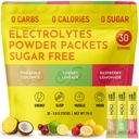 Keto Vitals Tropical Keto Electrolytes proszek bez cukru - Electrolytes z potasu, magnezu, sodu, & Wapń - Sugar Free Electrolyte proszku Pakiety Drink Mix & Hydration proszek, 30 Słupki