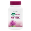 Natury Plus Herbal Actives Milk Thistle, Rozszerzone wydanie - 500mg, 80% Silimarin, 30 Tabletki wegetariańskie - Gluten- Free - 30 Słupki