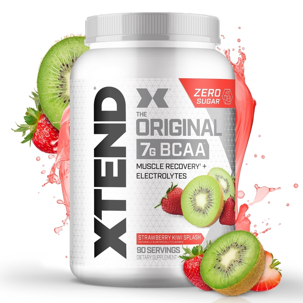 Xtend XTEND Original BCAA Powder 7g BCAA i 2.5g L- glutamina, Sugar Free Post Workout Muscle Recovery Drink with Amino Acids for Men & Women, 90 Służenie