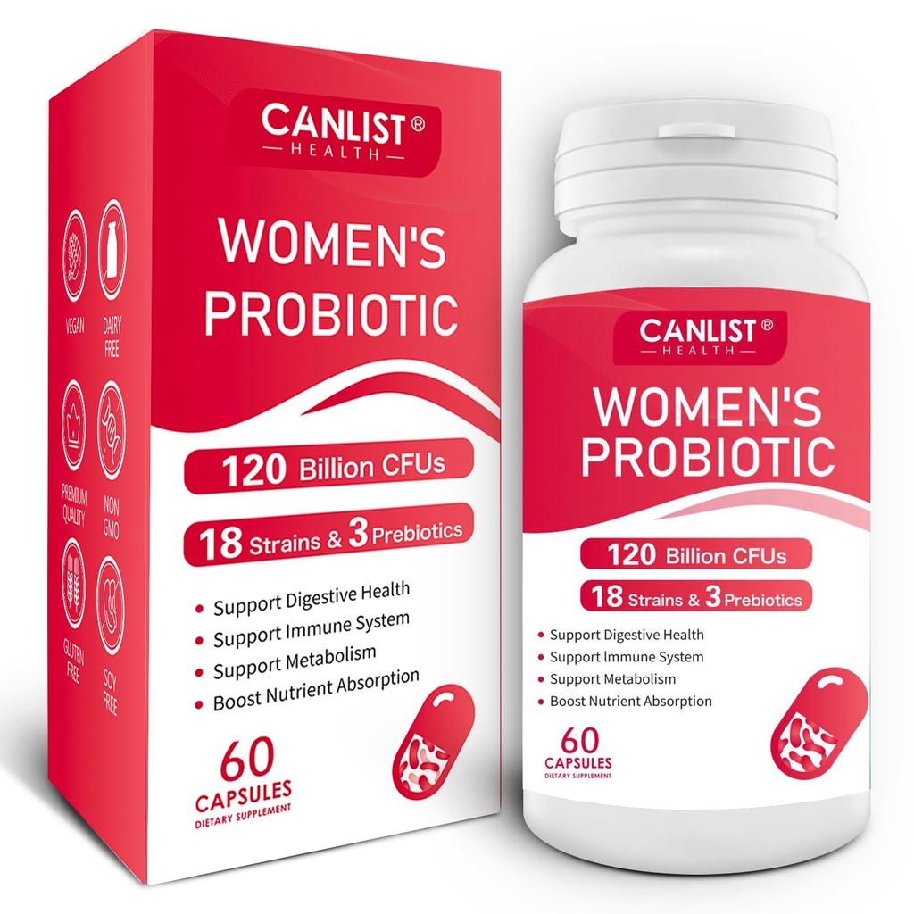 Probiotyka kobiet120 Miliard CFU 18 Szczepy 3 Prebiotyki i Enzymy Digestive Zawiera Organiczne Prebiotyczne Żurawiny Kobiet Zdrowie Digestive & Immune Support Non-GMO Soy Gluten Dairy Free