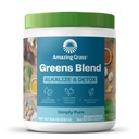 Niesamowita zieleń trawa miesza Alkalize & Detox: Smoothie Mix, Cleanse z Super Zielone & Burak Root Proszek, Enzymy, Prebiotyki i Probiotyki, 30 Sługi (Opakowania maja Vary)