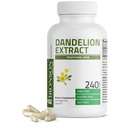 Bronson Dandelion Korzeń wysokiej mocy suplement, Wspiera ogólne dobre zdrowie i dobre samopoczucie, Tradycyjne zioła diuretyczne - Non-GMO, 240 Kapsułki wegetariańskie