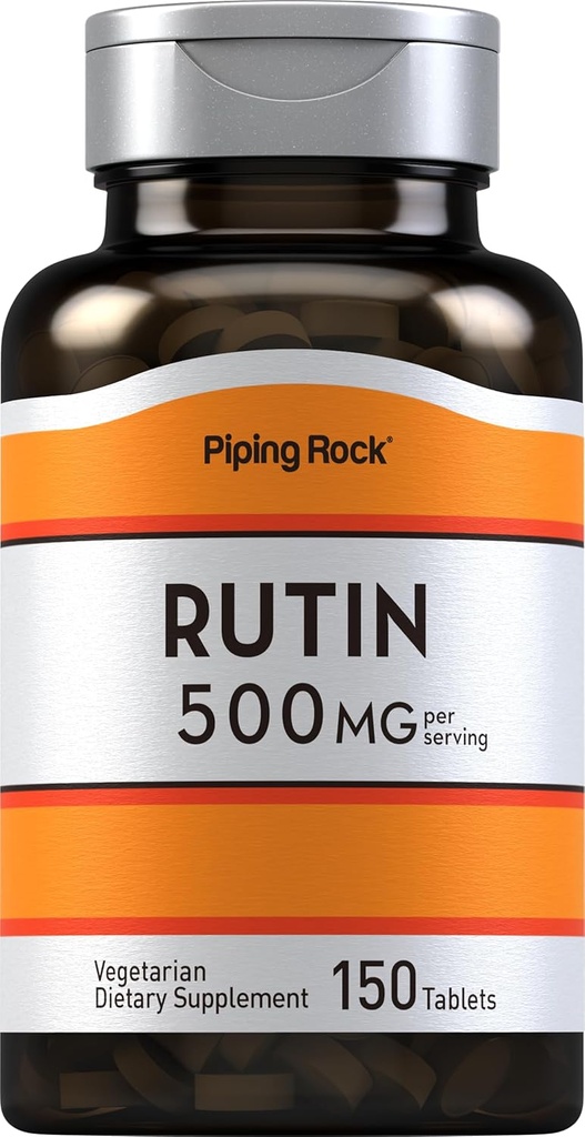 Piping Rock Rutin 500mg XI124; 150 Tablets XI124; Wegetarianin, Non-GMO, Gluten