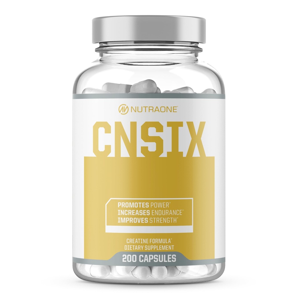 NutraOne CNSix Creatine kapsułki Kreatyna HCL pomóc budować Lean Muscle * (600mg - 200 kapsułek)