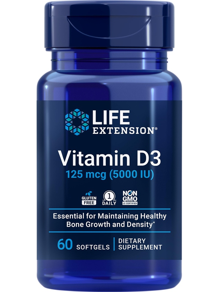 Przedłużenie życia Super Selenium Complex z witaminą E Kapsułki zdrowia komórkowego (100 hrabiego) i witaminy D3 5000 j.m. Bone & Brain Health Softgels (60 hrabiego)