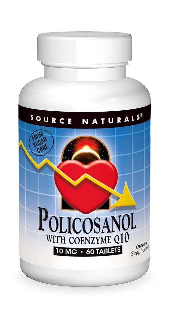 Źródło Naturals Polikozanol z Koenzym Q10 10 Mg Tabletka, 60 Liczba