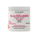 Hallusa Natural Zhydrolizowany Kolagen Peptydy Proszek 1000mg z witaminą C 124; BlackBerry & Blueberry Flavor 124; 4g Kolagen na serwowanie 124; Zdrowe włosy, skóra, paznokcie, kości i wspólne wsparcie