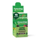 Niesamowite zielenina trawa miesza przeciwutleniacz: Super Zielenina proszek z Spirulina, Burak root proszek, Elderberry, Prebiotyki i probiotyki, Słodkie Berry, 15 Słupki (Packaging May Vary)