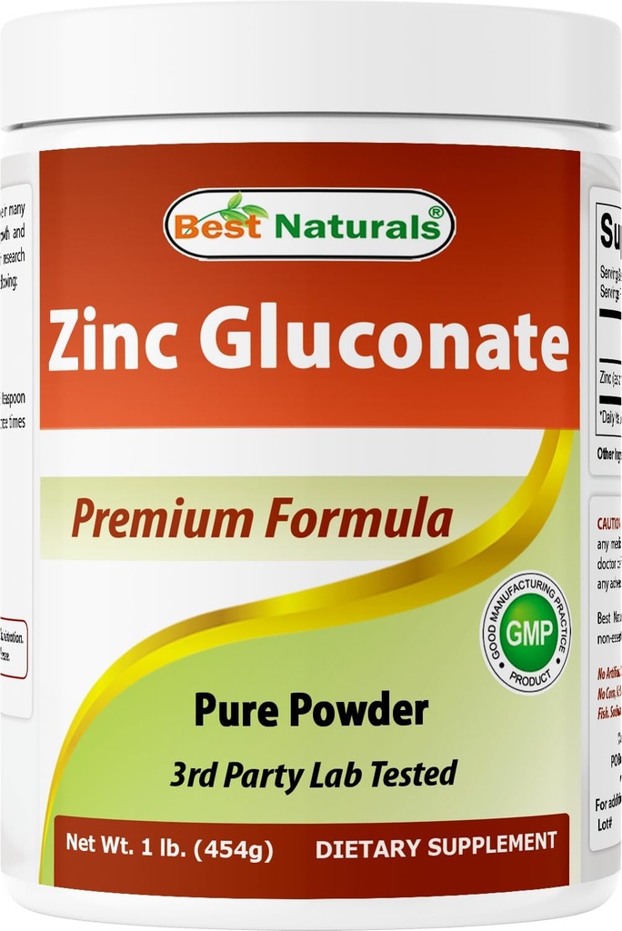 Najlepszy naturalny Glukonian cynku Czysty proszek 1 funt