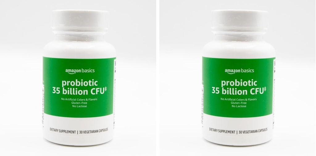 Basics Probiotic 35 Billion CFU, 8 Probiotic Strains with Prebiotic Blend, Wspiera zdrową trawienie, 30 Kapsułki wegetariańskie, 1 Miesiąc dostawy 30 Count (Pack of 2) (Wcześniej Solimon)